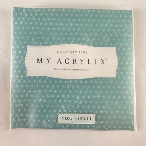 Close To My Heart My Acrylix Stamps - Grateful Hearts & Family c1476 - Picture 2 of 2